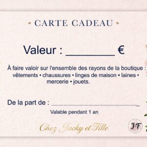 Carte cadeau