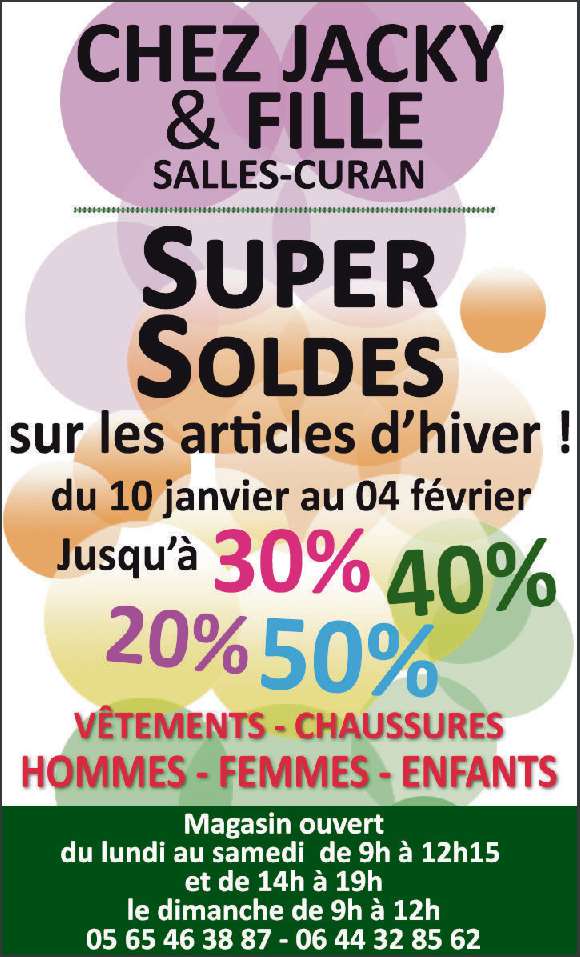 Les soldes Chez Jacky et Fille