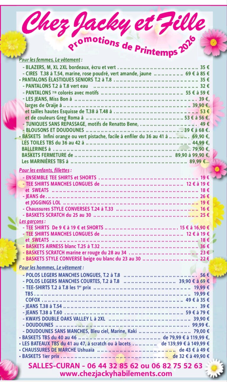 promotion de printemps