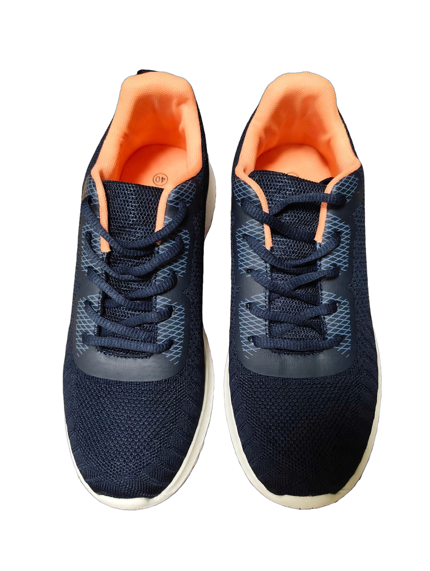 Basket Légère Femme Confort – Bleu Marine & Pêche – Du 35 au 41 – 29,00€