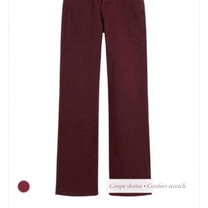 AH 2026 – Jean Wide Leg Sarah John Paris – Caramel / Lie de Vin – Du XS au XL